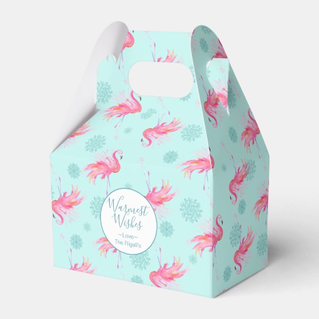 Cute Florida Christmas Holiday Themes Favour Box (Front Side)