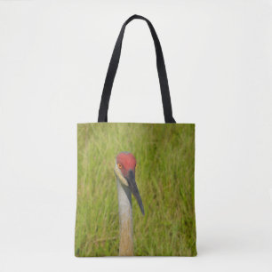 Cute Florida Sandhill Crane Bird Nature Photograph Tote Bag