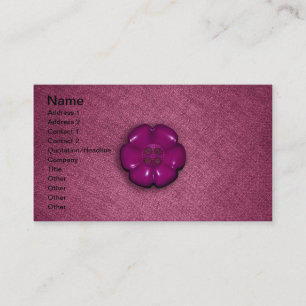 Cute Flower Button Business Card