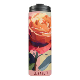 Cute Flower Cappa Thermal Tumbler