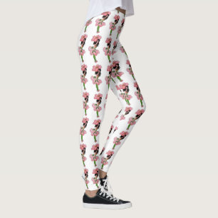 Cute Flower Children Wild Rose Floral Cartoon Kids Leggings