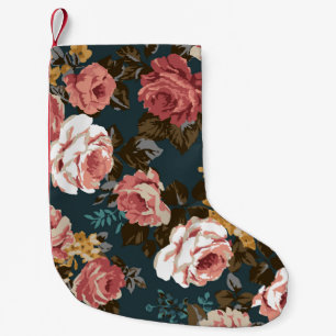 cute flower design textile illustrationart, patter small christmas stocking