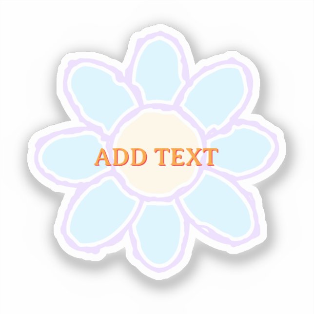  Cute Flower Drawing Custom Text (Front)
