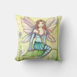 Cute Flower Fairy Fantasy Art Cushion
