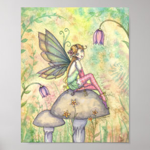 Cute Flower Fairy Poster by Molly Harrison