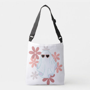 Cute Flower Ghost Crossbody Bag