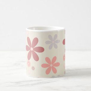 cute flower girly girl glitter   coffee mug