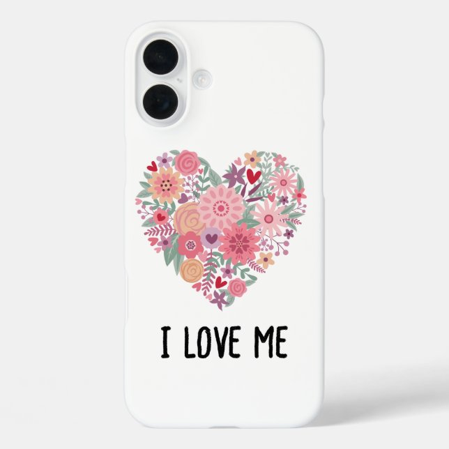 cute flower heart phone case (Back)