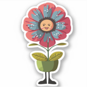 Cute Flower Kids Cartoon Charactor