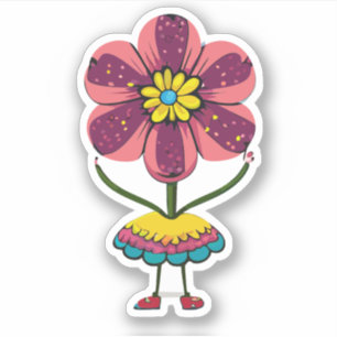 Cute Flower Kids Cartoon Charactor