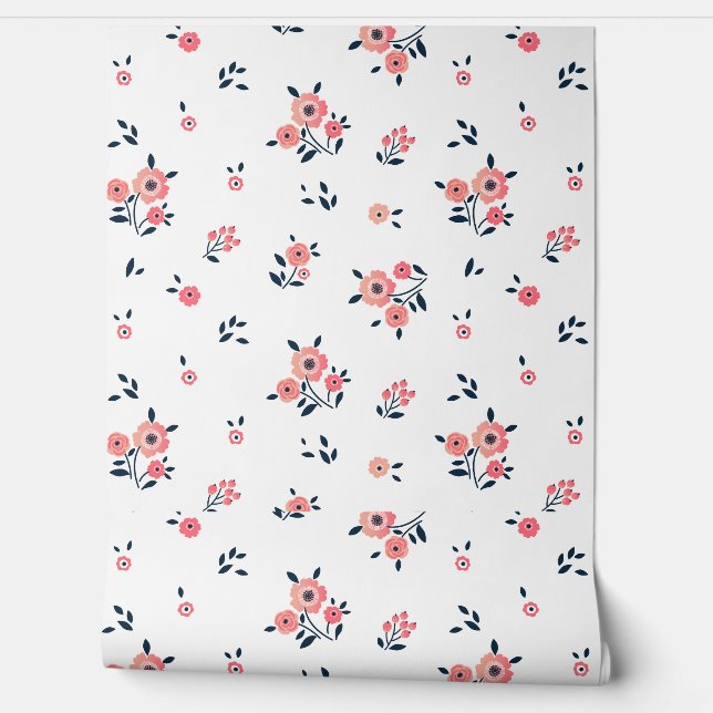 Cute Flower Pattern Beautiful Flower pattern Wallpaper (Unrolling)