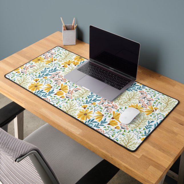 Cute Flower Pattern Desk Mat (Office 2)