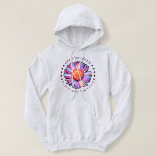 Cute Flower Purple Pink Blue Daisy Womens Bisexual Hoodie