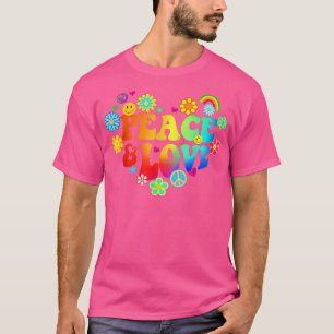 Cute Flower Smiling Face Tie Dye Hippie Vintage 70 T-Shirt