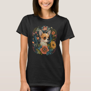 Cute Flower summer Floral Chihuahua 1 T-Shirt