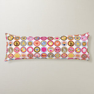cute flowers, birds, hearts pattern body cushion