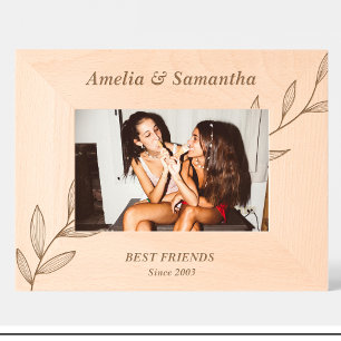 Cute Flowers Friends Custom Wood Picture Frames