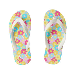 Cute Flowers Kid's Flip Flops