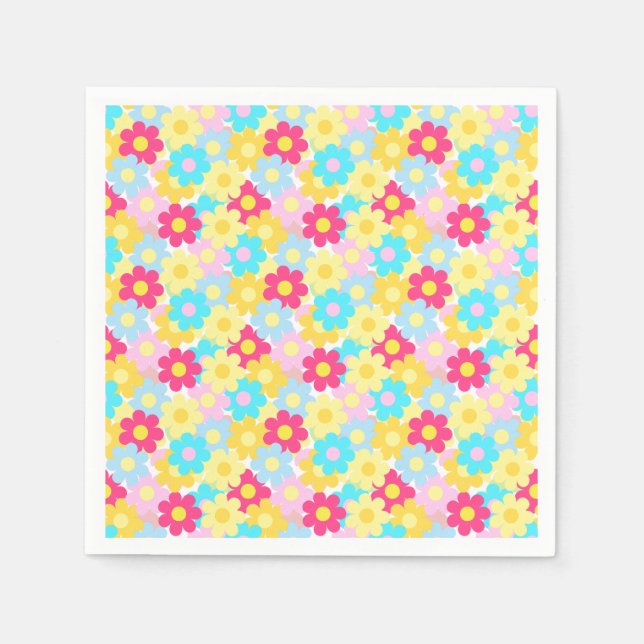 Cute Flowers Napkin (Front)