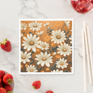 Cute flowers paper napkins