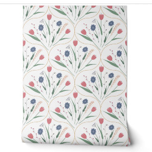 cute flowers pattern wallpaper