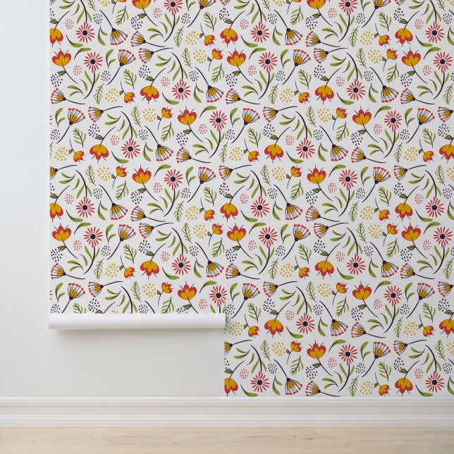 Cute flowers pattern wallpaper (Application)