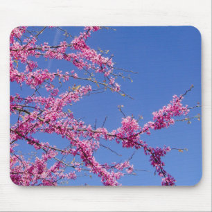 Cute flowers sky view mouse mat