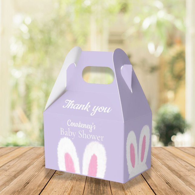 cute fluffy bunny Baby Shower  Favour Box (Creator Uploaded)