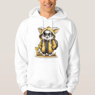 cute fluffy cat fall aesthetics hoodie