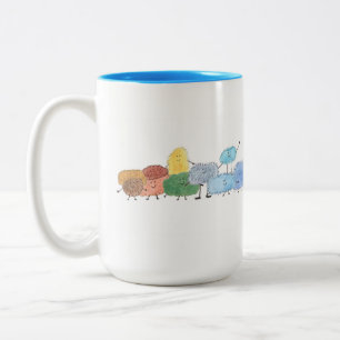 Cute Fluffy Creatures on a Coffee Mug