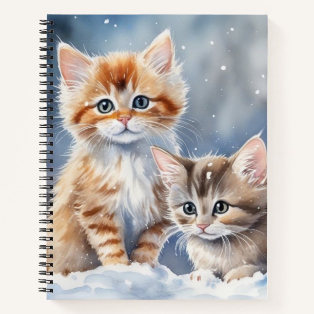 Cute Fluffy Kittens  Notebook (Front)