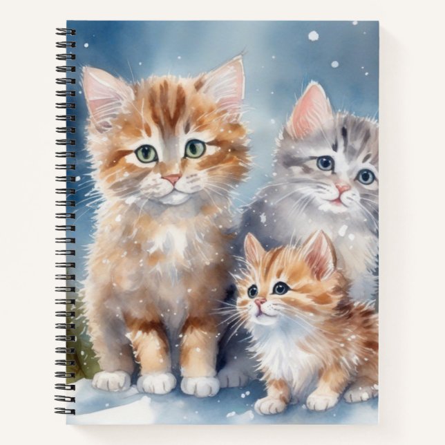 Cute Fluffy Kittens  Notebook (Front)