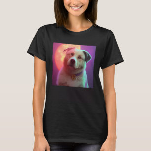 Cute Fluffy Labrador Retriever Beagle Dog Sunset P T-Shirt