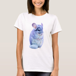 Cute Fluffy Lavender Chinchilla Portrait Women T-Shirt