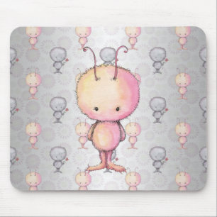 Cute Fluffy Monsters Mouse Mat