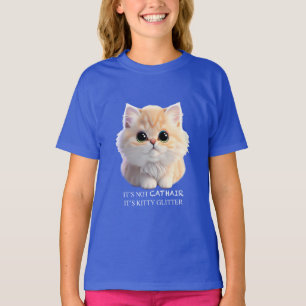 Cute fluffy orange and white kitten cat T-Shirt