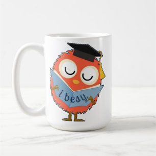 Cute Fluffy Owl Mascot Coffee Mug