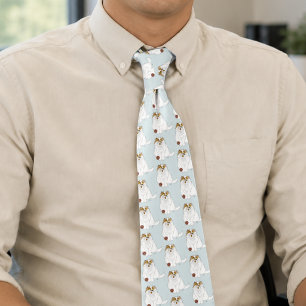 Cute Fluffy Persian Cat Funny Meow Blue Tie