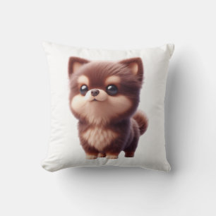 Cute Fluffy Puppy � Adorable Dog Design Cushion