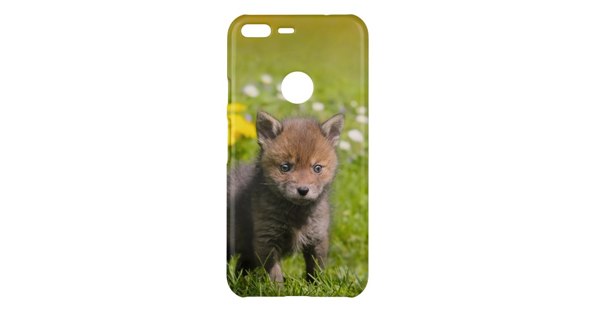 Cute Fluffy Red Fox Kit Cub Wild Baby Animal Photo Uncommon Google Pixel Xl Case Zazzle