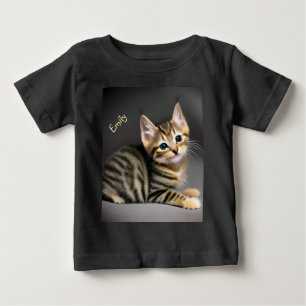 Cute fluffy tabby cat baby T-Shirt
