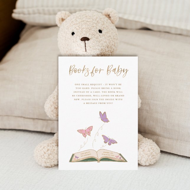 Cute Fluttering Butterflies Books for Baby Enclosure Card (Creator Uploaded)