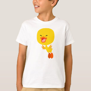 Cute Flying Cartoon Duckling Children T-Shirt