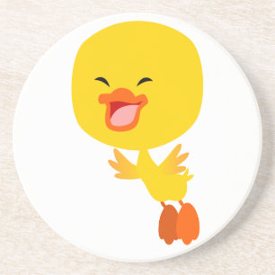 Cute Flying Cartoon Duckling Coaster