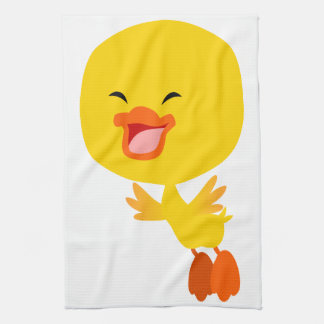 Cute Flying Cartoon Duckling Kitchen Towel
