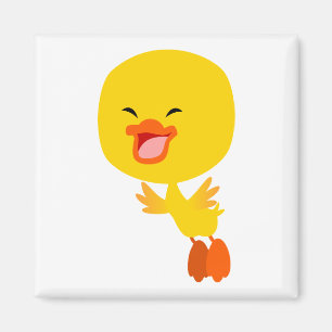Cute Flying Cartoon Duckling Magnet