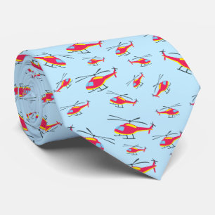 Cute Flying Helicopter Tie