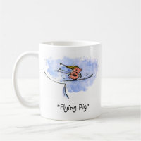 Cute Flying Pig - Cool Ski Jumping Pig Custom