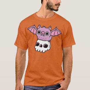 Cute Flying Vampire Bat With Skull T-Shirt