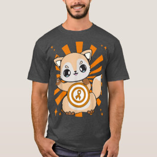 Cute Fo And Orange Ribbon For Leukemia Awareness T-Shirt